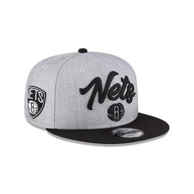 Sapca New Era Brooklyn Nets NBA Official NBA Draft 9FIFTY Snapback - Gri